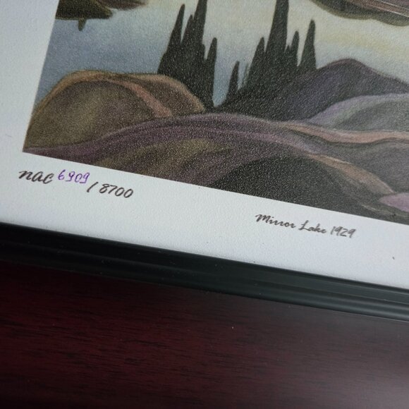 Mirror Lake 1929 Canadian Art by Franklin Carmichael Numbered Print - Picture 4 of 5